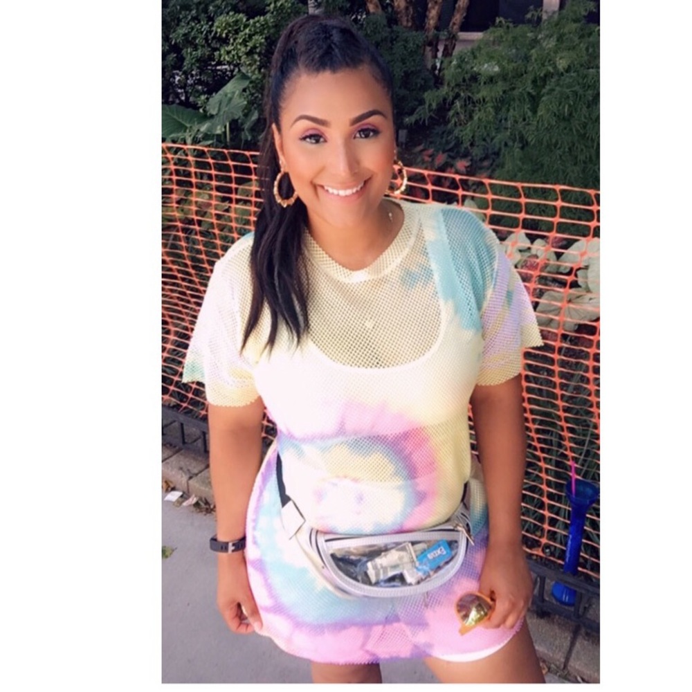 Fashion Nova Tie Dye T-shirt Dress
